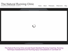 Tablet Screenshot of naturalrunningclinic.com